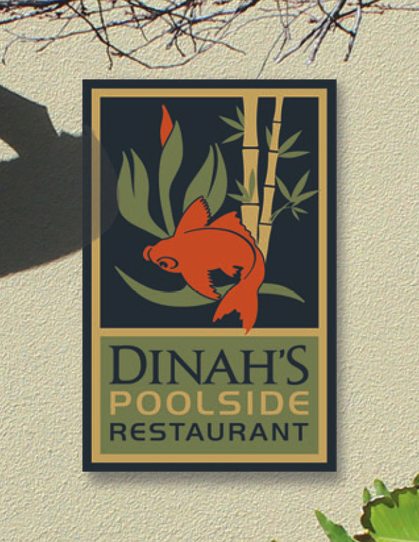 dinah's garden hotel pool sign
